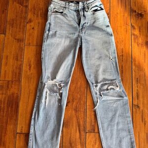 Hollister light wash high rise jeans